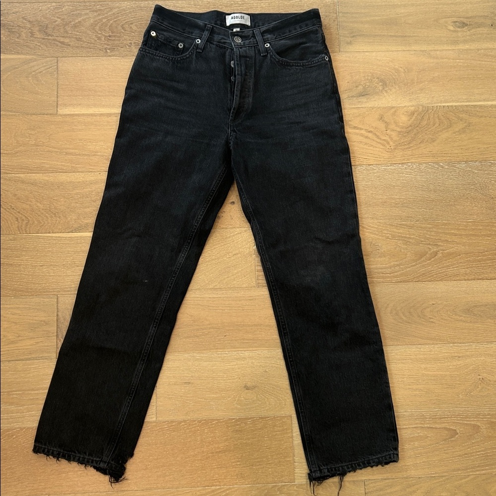 AGOLDE Lana Straight Leg Cropped Jeans